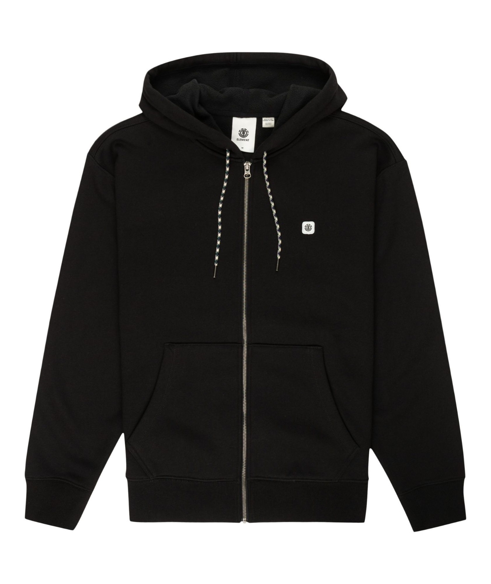 COT.FLEECE FZ    FLINT BLACK