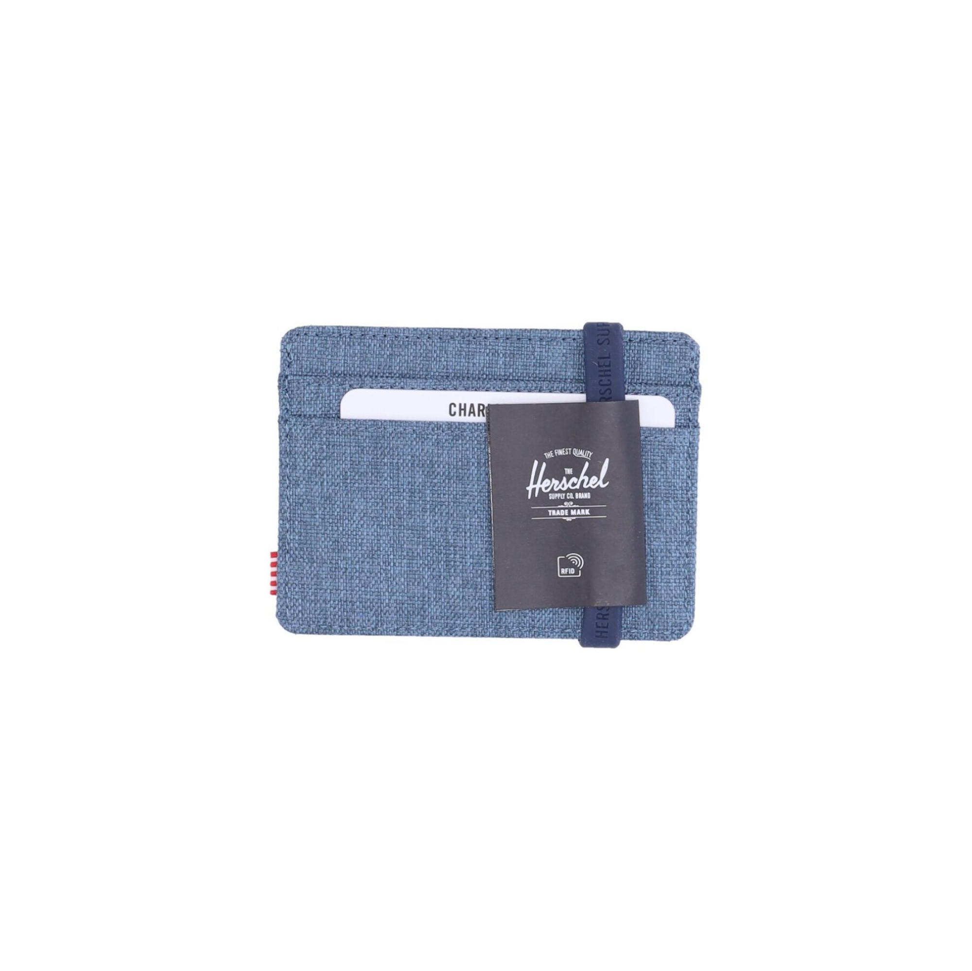 CHARLIE RFID     BLUE CROSSHATCH