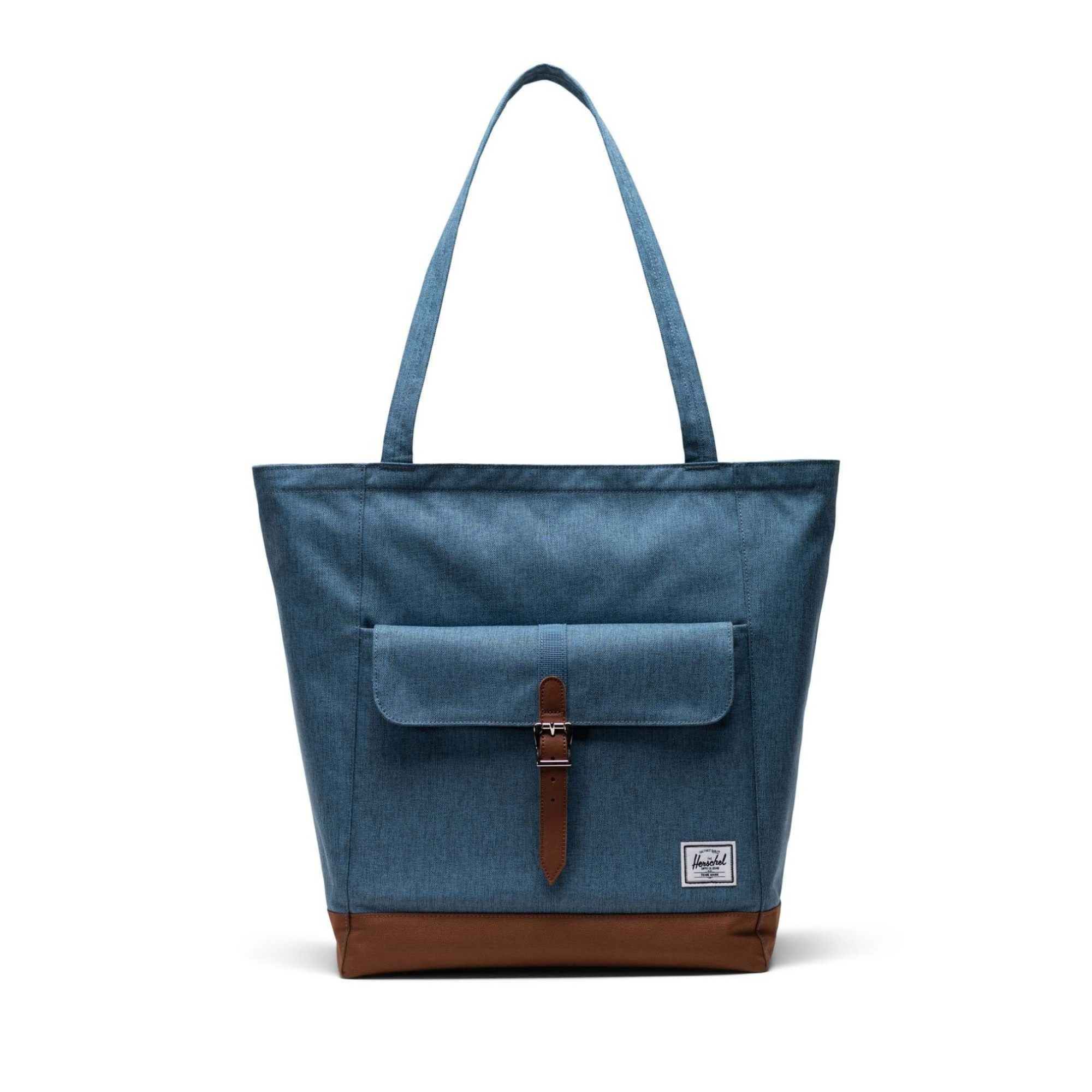 RETREAT TOTE      BLUE CROSSHATCH