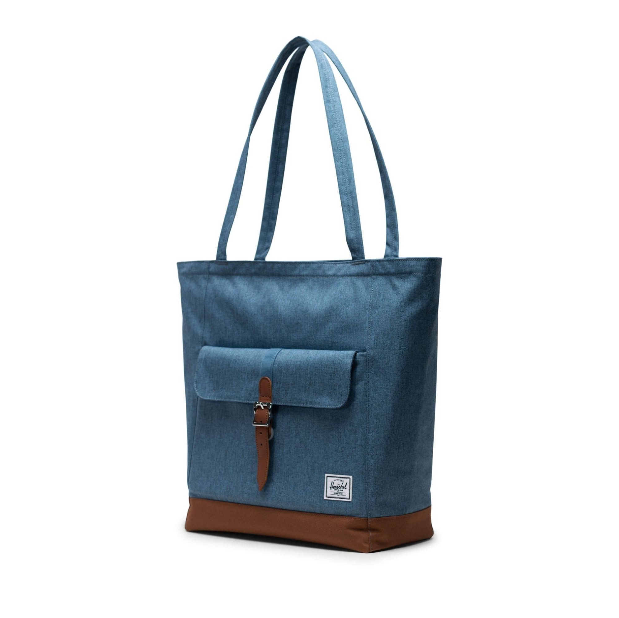 RETREAT TOTE      BLUE CROSSHATCH