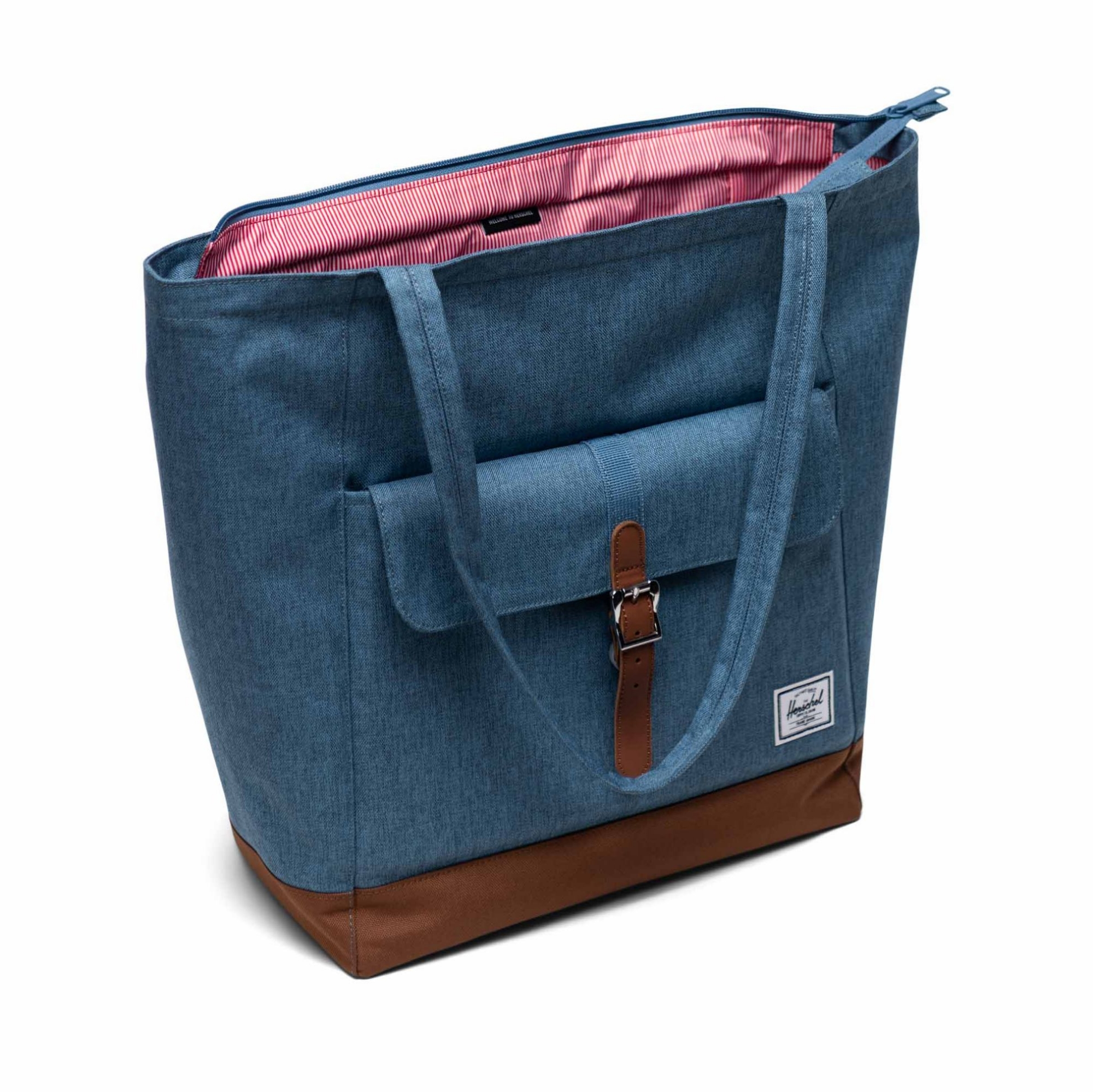 RETREAT TOTE      BLUE CROSSHATCH