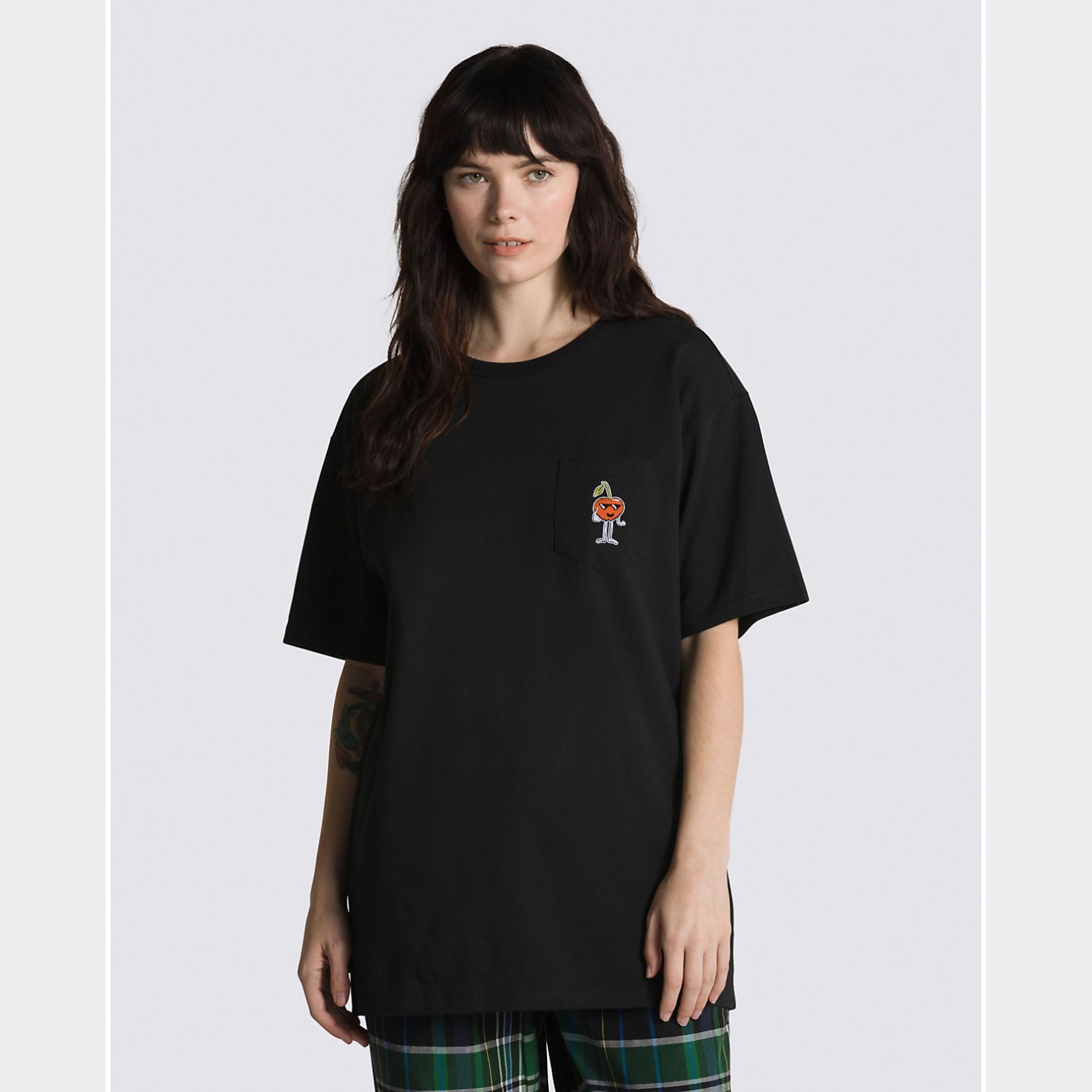 T-SHIRT JERSEY   BLACK/CAMEO ROS