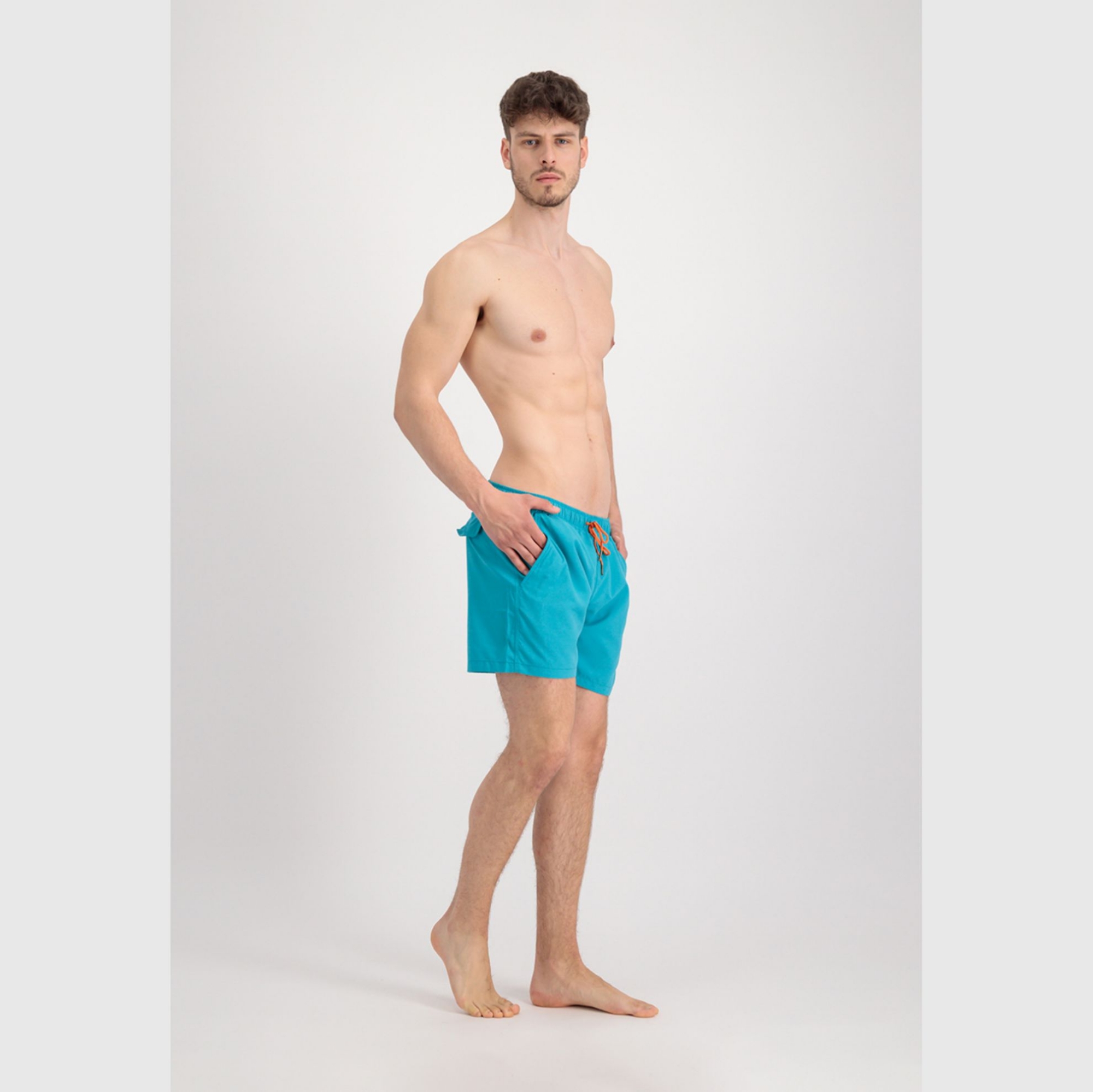 BASIC SWIM SHORT BLUE LAGOON