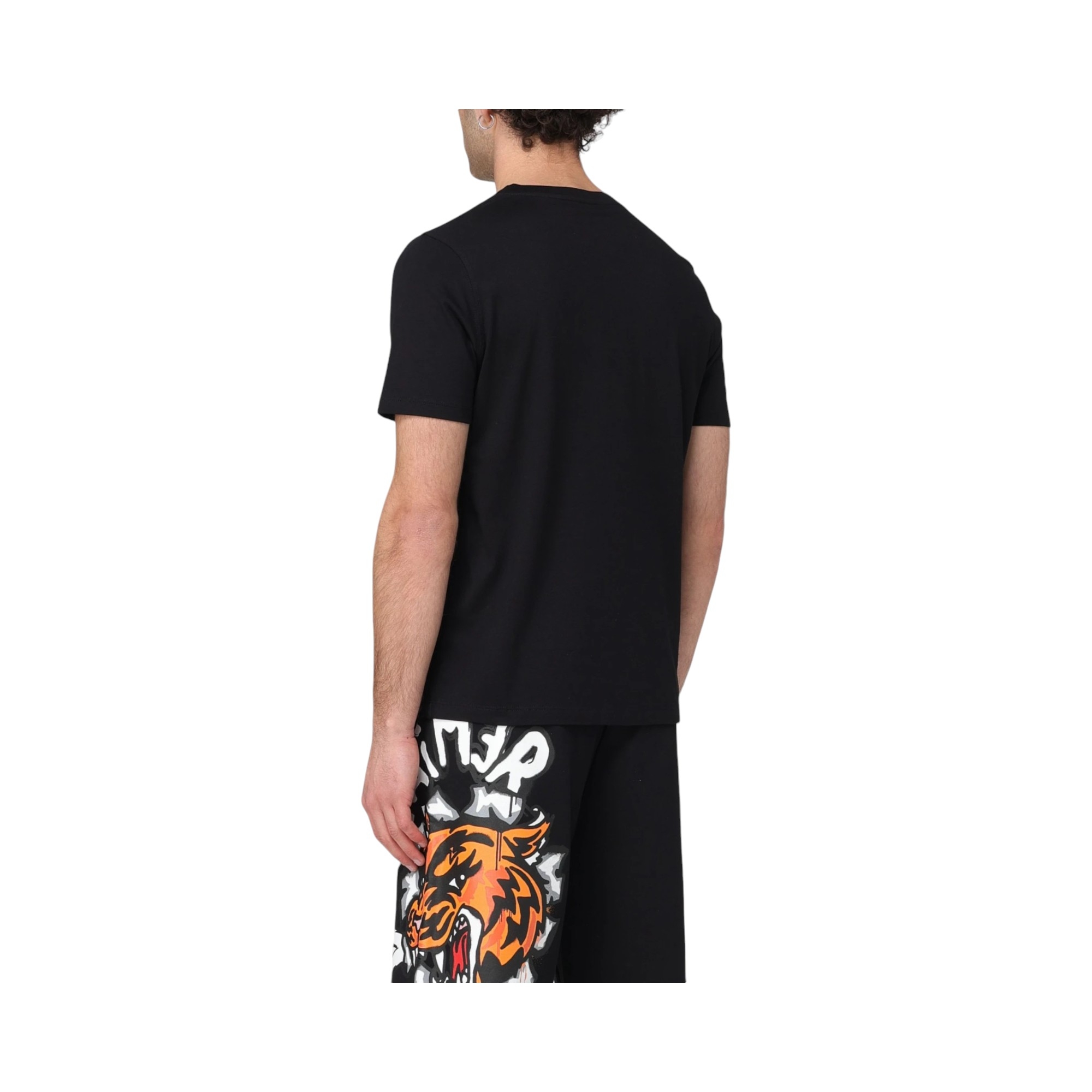 T-shirt Maniche Corte Stampa Tigre Frontale