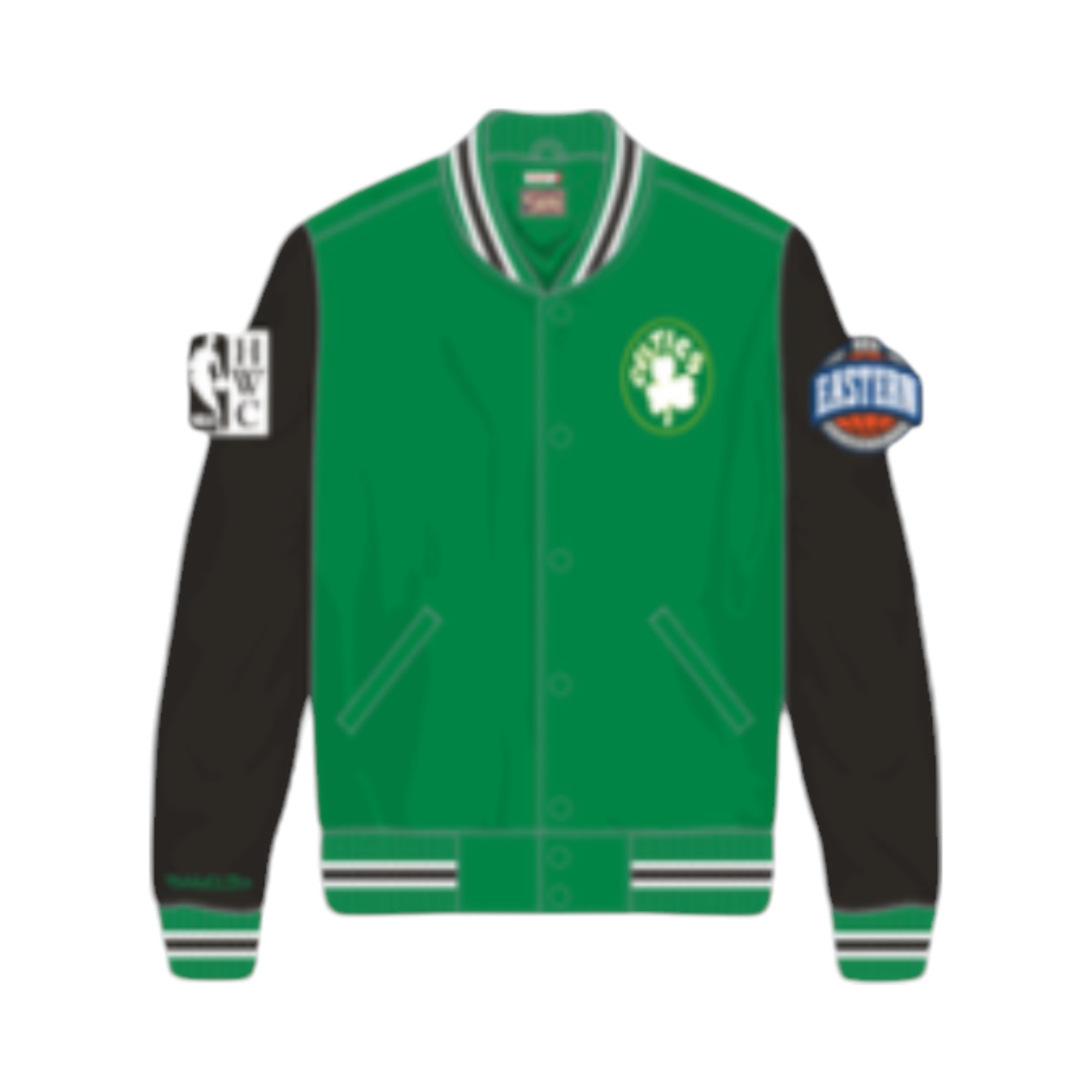 SATIN JACKET     VNTG LOGO CELTICS