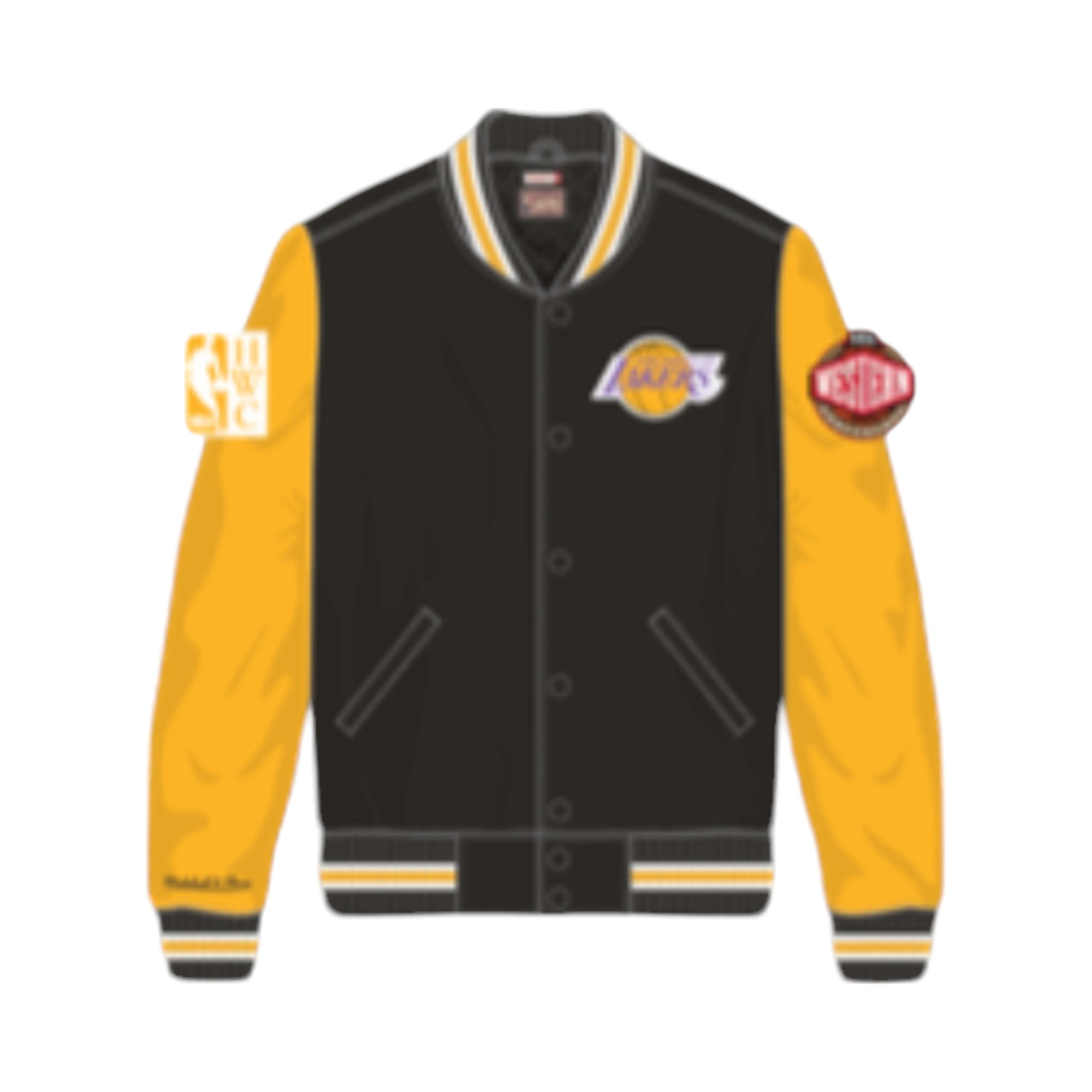 SATIN JACKET     VNTG LOGO LAKERS