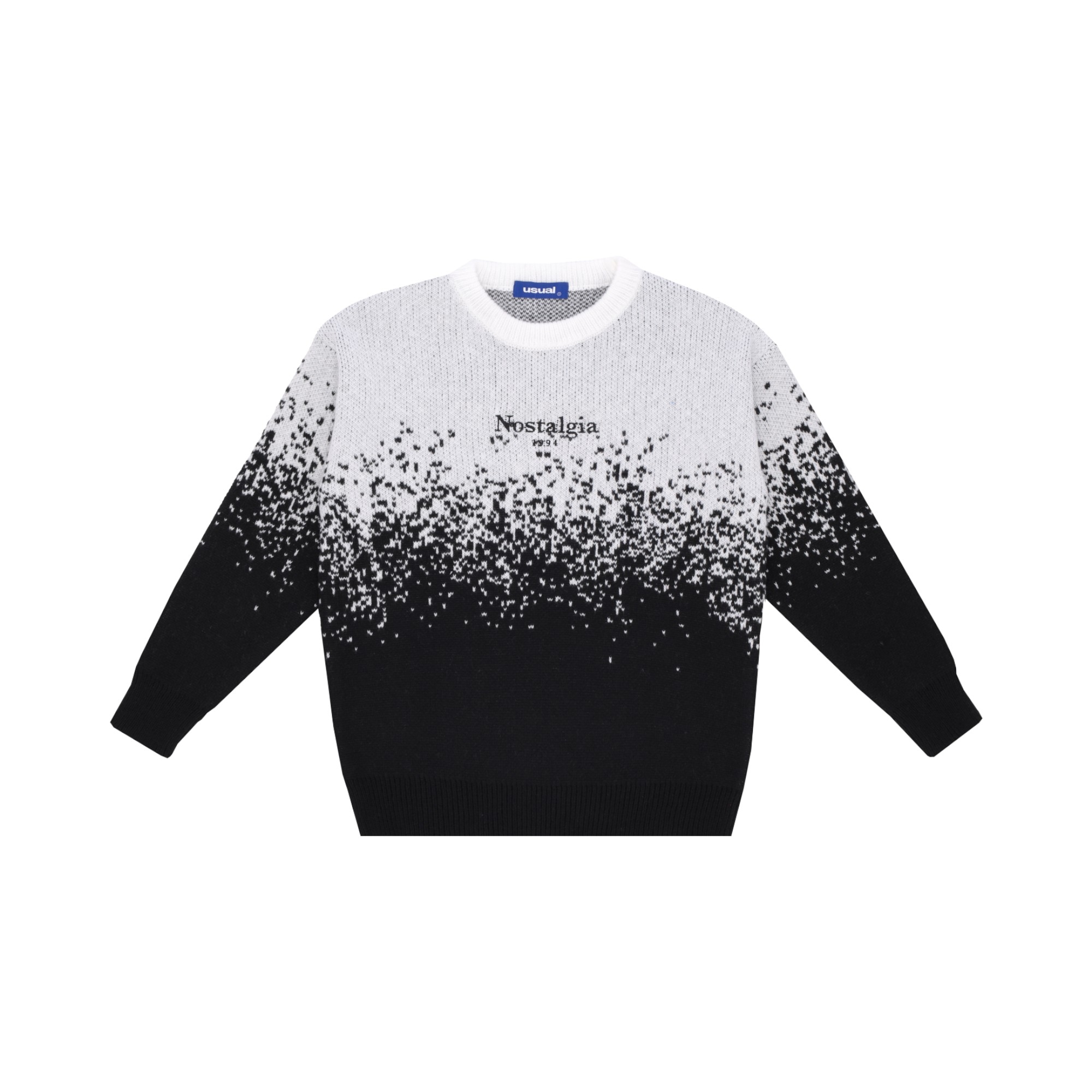 KNIT ACRYLIC     BLK/WHT