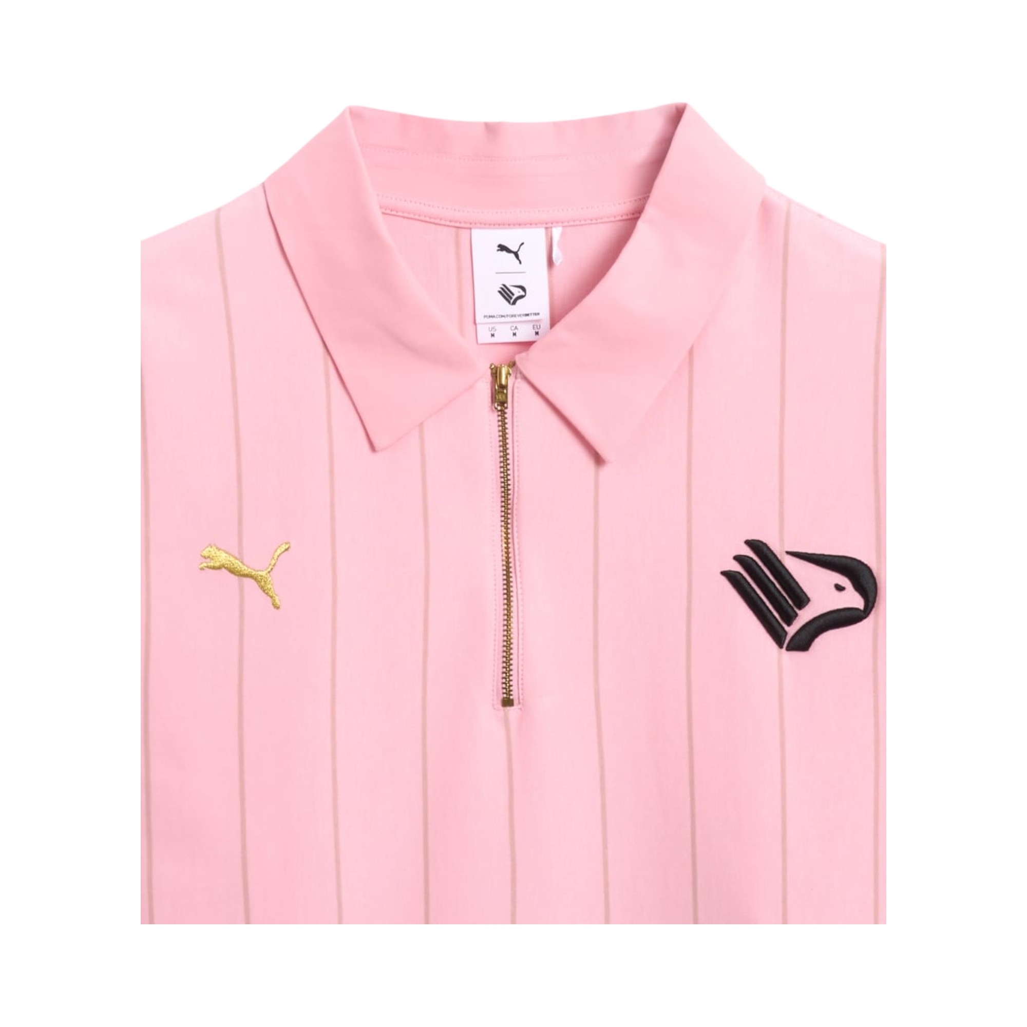 RETRO LS POLO    BRIGHT PINK