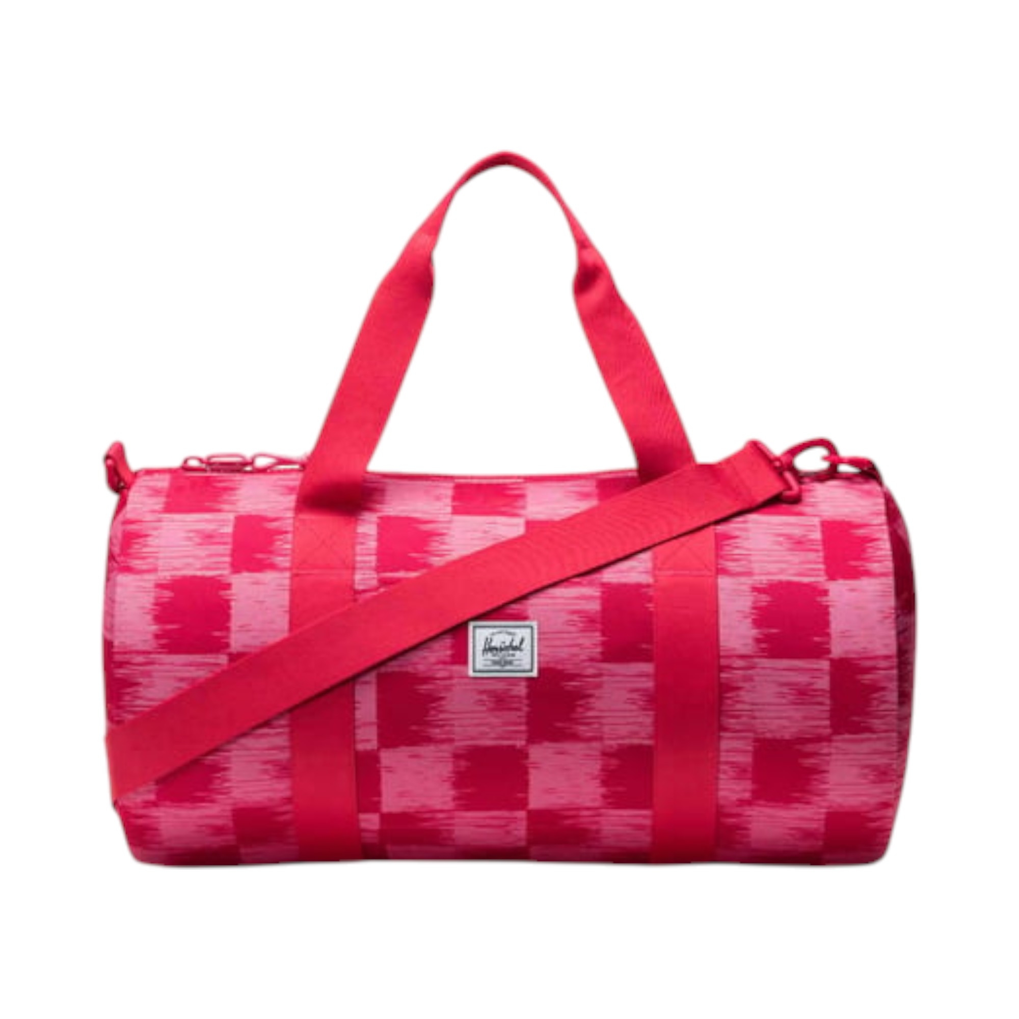 DUFFLE LITTLE    CHECK RASPBERRY