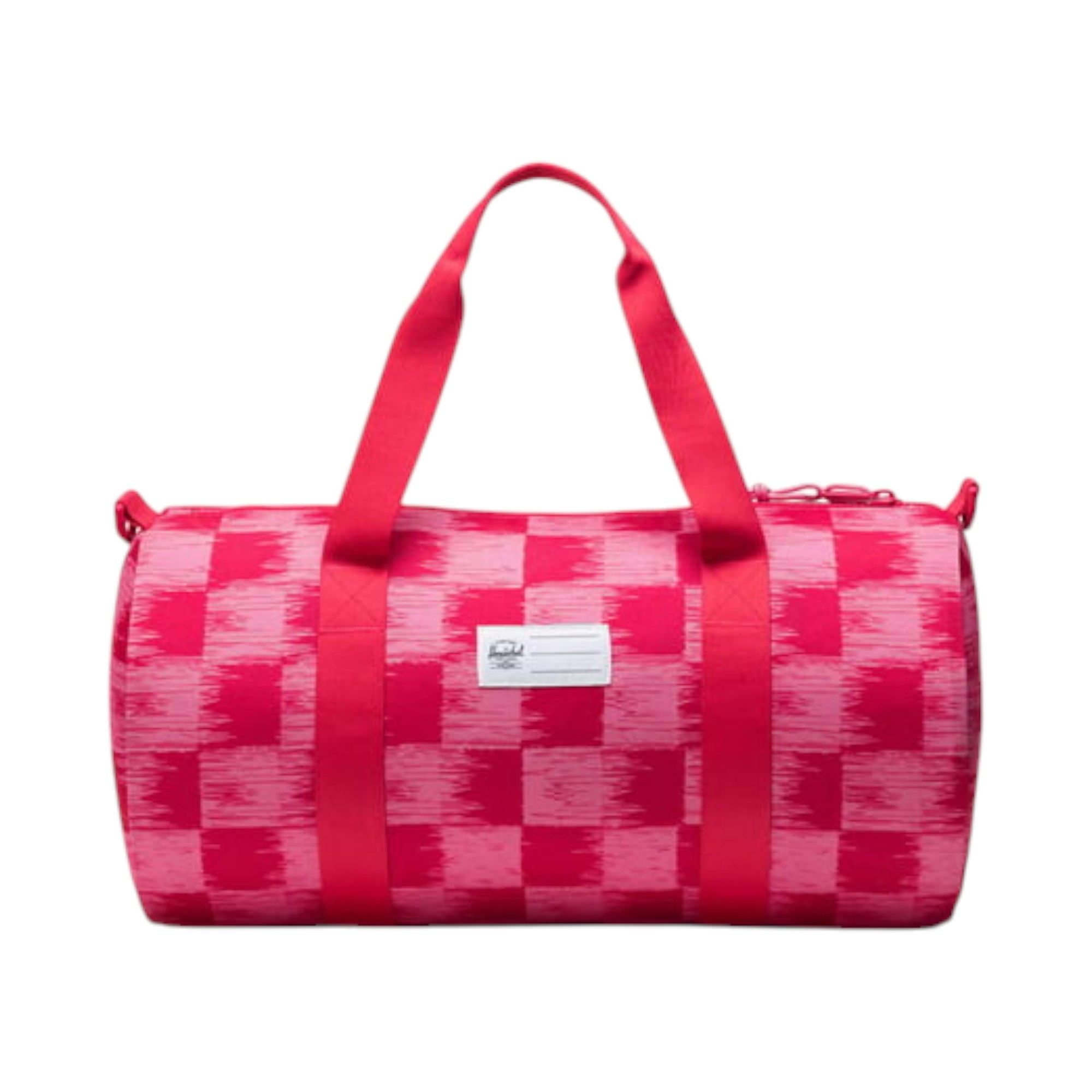 DUFFLE LITTLE    CHECK RASPBERRY